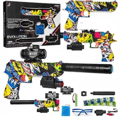 Zdjęcie produktu dla Karabin Pistolet | Na Kulki Do Automat | Deagle Kulki + Żelowe Cs | Zestaw