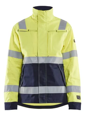 Produktbild von Blakläder Damen Multinorm Jacke 4091, Farbe:High Vis Gelb/Marineblau, Größe:L