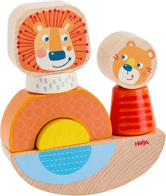 Productafbeelding van Steekspel leeuw - Montessori motoriek speelgoed van hout - Bevordert de fijne motoriek vanaf 1 - 5 jaar - Babyspeelgoed Germany