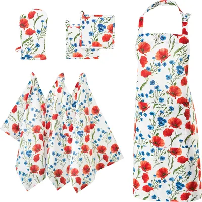 Produktbild von REDBEST Küchenset 7-teilig Mohnblume OneSize