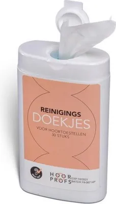 Produktbild von Hoorprofs Reinigungstücher im Spender 30 Stück