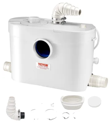 Obrázek produktu pro Čerpací stanice VEVOR na odpadní vodu, 900 W, průtok 180 l/min, výtlačná výška 12 m, čerpadlo na odpadní vodu pro toalety, sklepy, sprchy, umyvadla, prádelny, vany