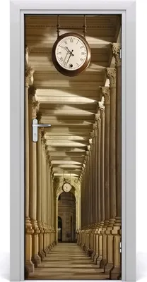 Produktbild von Tulup Türaufkleber 75x205 cm Dekorative Aufkleber Selbstklebend Wasserdichte Tapete Abnehmbar Schlafzimmer Wohnzimmer Wohnkultur - Klebstoff Marktkolonnade