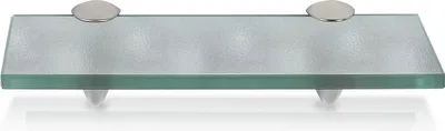 Produktbild von Yakimz Glasregal Wandregale mit Halterung Glasboden Badregal Bad Ablage Glasablage Regal Glas Badablage Glasscheibe Halterung Regale Milchglas Wandregal 20cmx0.8cm x10 cm