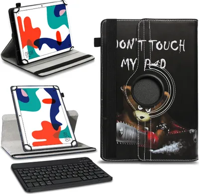 Produktbild von Tablet Tasche Hülle Huawei MatePad T10 9.7 Schutzhülle Bluetooth Tastatur QWERTZFarben:Motiv 9