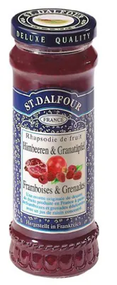 Immagine prodotto di Confettura spalmabile di lamponi e melograno St. Dalfour 280g