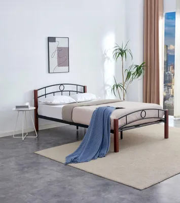 Zdjęcie produktu dla Łóżko Furnitex z metalowym stelażem LM1-FX, wymiary 120x200 cm, kolor czarny