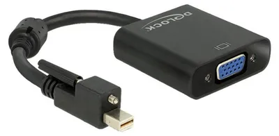 Obrázek produktu pro DeLOCK 62641, 0,25 m, Mini DisplayPort, VGA (D-Sub), Samec, Samice, Zlato