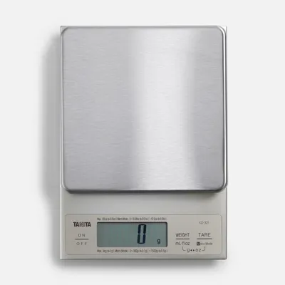 Produktbild von TANITA KD-321 Digitale Küchenwaage 3kg – Ultra Präzise Feinwaage mit 0,1g Genauigkeit – Profi Küchenwaage für Kaffee, Backen & Kochen
