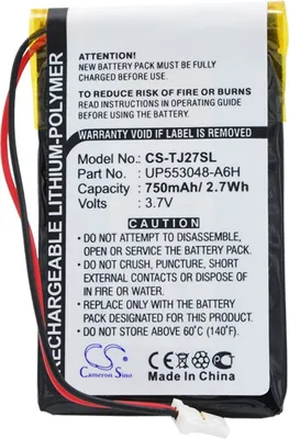 Produktbild von TECHTEK Akku Kompatibel mit [Sony] Clie PEG-TJ27, Clie PEG-TJ37 Ersetzt UP553048-A6H