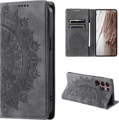 Produktbild von Hülle für Samsung Galaxy S24 Ultra Handyhülle Flip Case Cover Tasche Mandala