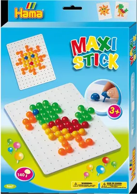 Produktbild von Hama Beads 9667, Bastelset für Kinder, 3 Jahr(e), Mehrfarbig, 140 Stück(e)