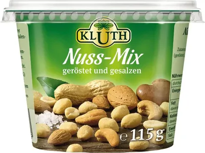 Produktbild von KLUTH Nuss-Mix 153269 geröstet und gesalzen 115g