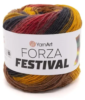 Produktbild von YarnArt Forza Festival 2908 Sockenwolle 100g/420m 75% Wolle, Farbverlauf, langlebig