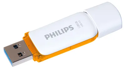 Produktbild von Philips USB-Stick 128GB Snow, USB 3.0, Farbe: Orange
