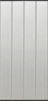 Zdjęcie produktu dla vidaXL Moskitiera do drzwi 4-częściowa czarna 120x240 cm