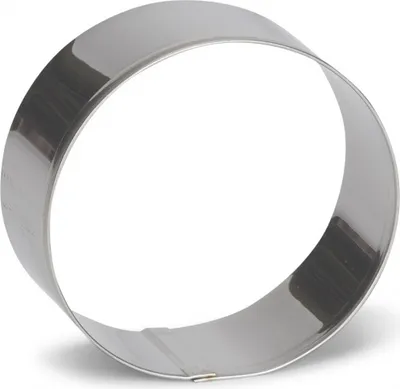Produktbild von hervorstehende Form Kreis 6 cm rostfreier Stahl silber