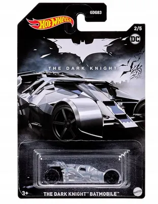 Immagine prodotto di Hot Wheels Il Cavaliere Oscuro Batmobile, Auto, 3 anni, Grigio