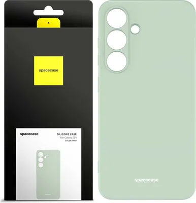 Image de Coque en silicone SPACECASE Coque en silicone pour Galaxy S24 Vert