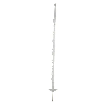 Produktbild von horizont Kunststoffpfahl ranger 150 cm – Weidezaunpfahl mit Doppeltritt, 130 cm über Boden, 20 Stück, weiß