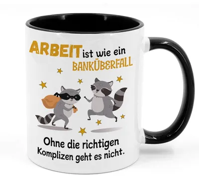 Mok mit Spruch für Kollegen, Abschiedsgeschenk, 350 ml