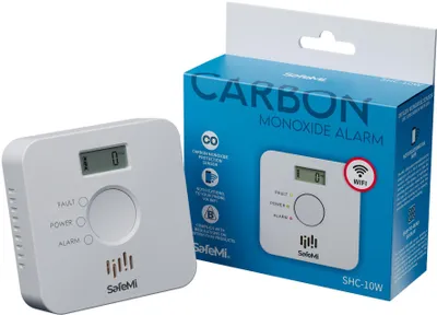 Imagen del producto de SAFEMI - Detector de humo WiFi - Garantía de 3 años, modelo SHC-10W