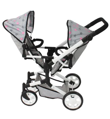 Produktbild von Bayer Chic 2000 Puppenwagen Linus Duo 690-37 in Sternchen grau