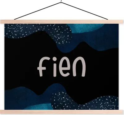 Produktbild von MuchoWow® Textilposter Fien - Pastell - Mädchen 40x30 cm mit holzfarbenen Rahmen - Bilder
