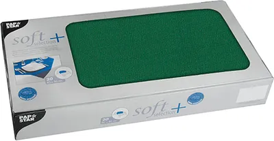 Produktbild von Papstar 84920, Quadratisch, Grün, Synthetisch, Tischdecke, 800 mm, 44,8 g