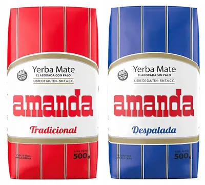 Zdjęcie produktu dla Zestaw Yerba Mate Amanda Elaborada Tradicional + Despalada 2x500g 1kg