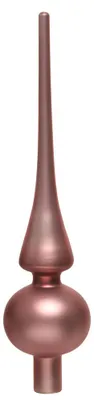 Produktbild von Christbaumspitze Glas 26cm samtpink matt