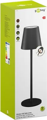 Obrázek produktu pro Bezdrátová stolní lampa LED, černá