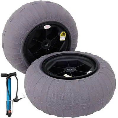 Produktbild von Famanu Strandballonräder 40 cm Durchmesser - 2 Stück mit Handluftpumpe