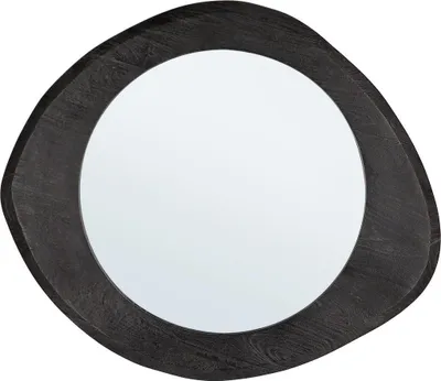 Spiegel Erin 3 x 60 x 70 cm Mangoholz Glas Schwarz_Natur24