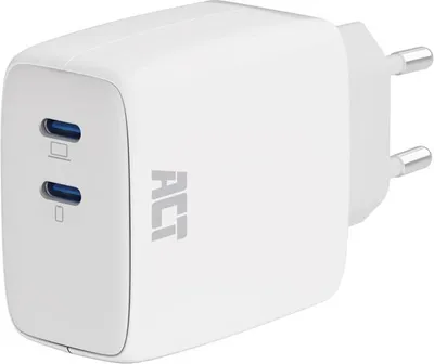 Produktbild von USB-C 65W Ladegerät 2 Ports mit Power Delivery, PPS und Ganfast
