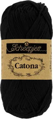 Produktbild von Scheepjes Catona 50g (110) - Jet Black