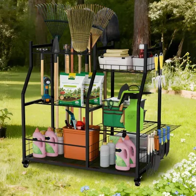 Immagine prodotto di Organizzatore per attrezzi da giardino con ruote
