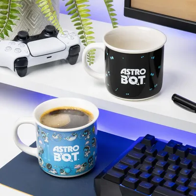 Produktbild von Astro Bot Tasse mit Thermoeffekt Astro Bot Logo