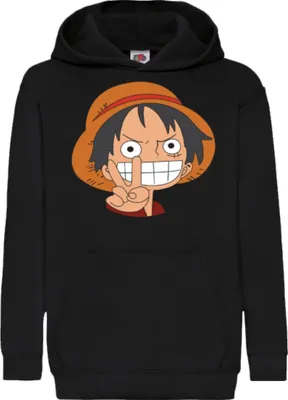 Produktbild von Kinder Kapuzenpullover One Manga Piece Anime 03, 9-11 Jahr - 140 / Schwarz