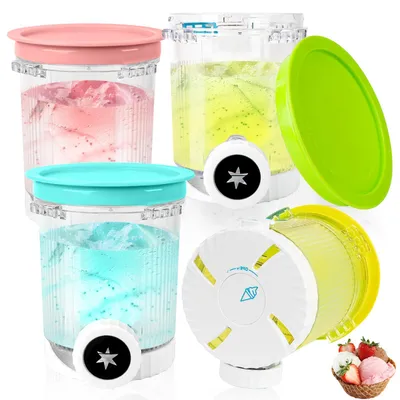 4 Creami-Eisbecher 480 ml für Ninja Swirl NC700/NC701