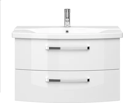 Produktbild von Pelipal Serie 4010 Waschtischunterschrank 4010.098018 Weiß GL 80 cm - LIEFERUNG OHNE WASCHBECKEN & ARMATUR