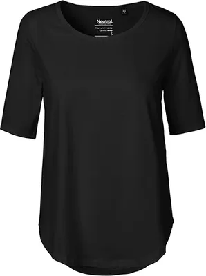 Immagine prodotto di Neutral O81004 | Maglietta a mezza manica da donna / 100% cotone equosolidale - Colore: nero - Taglia: XL