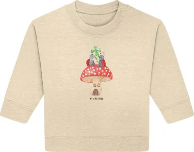 Produktbild von Mr. & Mrs. Panda Organic Baby Pullover Marienkäfer Fliegenpilz 24. - 36. Monat - Natural Raw - Geschenk, Lustige Sprüche, Wohnung, Bullover, Haus, Zuhause