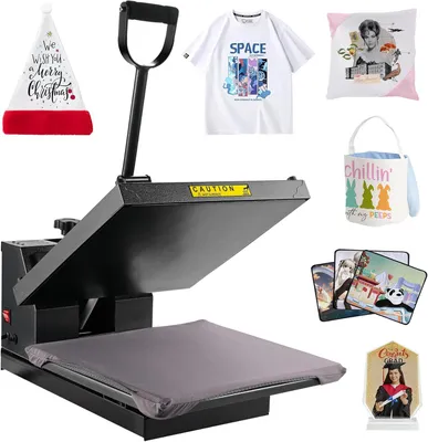 Image de Machine de sublimation professionnelle - Presse à chaud - Presse de sublimation - Thermopresse - Presse de transfert