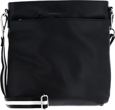 Produktbild von bruno banani Leder Umhängetasche Crossbody Bag Black schwarz