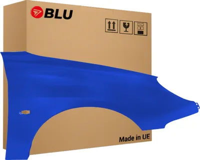 Image de BLU Aile Compatible avec Peugeot 206 EGJ Droite Blau Bleu Santorin | 1998-2009 | Avant | Peint| Pr?t ? Monter | Acier