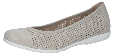 Produktbild von CAPRICE Ballerina Leder grau G-Weite
