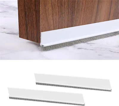 Obrázok produktu pre Páska proti prievanu Dvere 2 kusy, 3 cm x 1 m, Samolepiaca Dverová tesnenie, Ochrana proti chladu, Biela