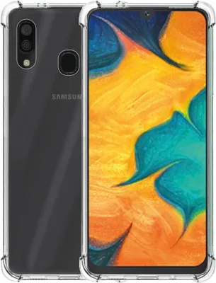 Produktbild von Handyhülle passend für Samsung Galaxy A30 transparent - Stoßfeste TPU Silikonhülle mit Bumper Shockproof - Smartphonica
