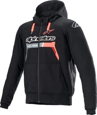 Produktbild von Alpinestars Chrome Ignition Hoodie Black/Red Fluorescent L Textiljacke